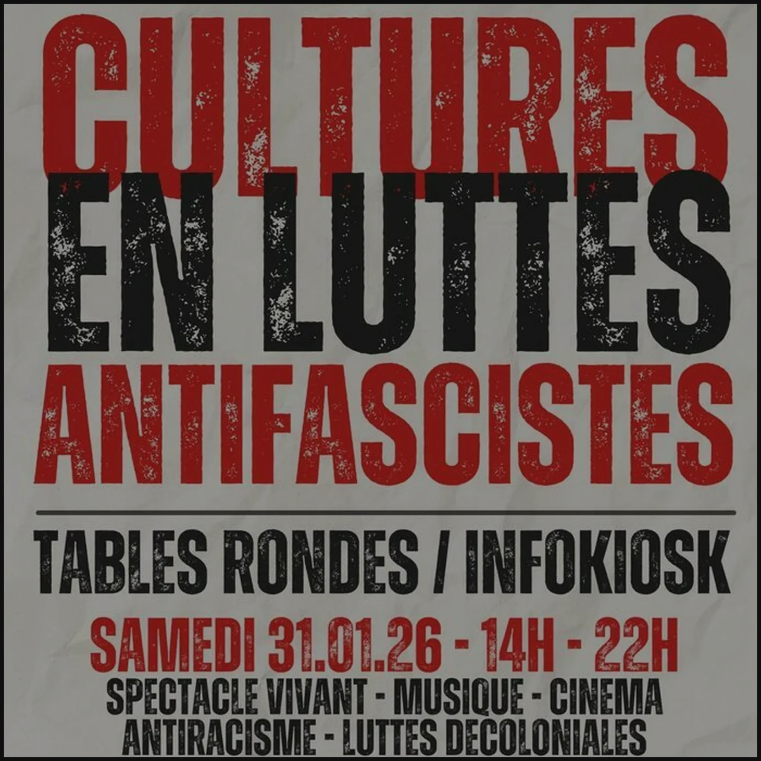 Antiracisme et luttes décoloniales dans le secteur culturel – table ronde 3/4