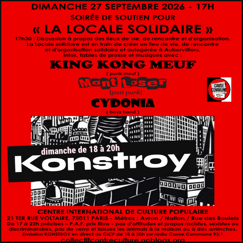 #116 – Mont Loser, Cydonia et King Kong Meuf en soutien à la Locale Solidaire